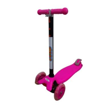Imagem de Patinete infantil 3 rodas com altura regulável importway bw011 rosa