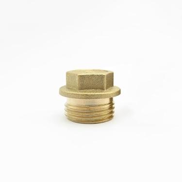 Imagem de 1/20.3 cm 1/10.2 cm 3/20.3 cm 1/5.1 cm 3/10.2 cm 2.5 cm Rosca fêmea macho latão tampa de extremidade de cotovelo adaptador de conector de encaixe de tubo acoplador de encaixe de tubo (flange hexagonal