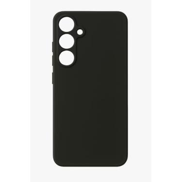 Imagem de Compativel com Samsung Galaxy S25 FE - Capinha Capa Case Silicone Macia Veludo Forro Interno Premium Com Proteção De Câmera Preta
