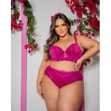 Imagem de Conjunto lingerie Premium plus size - Delicada lingerie 