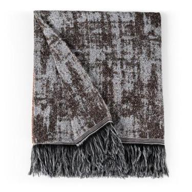 Imagem de Manta Jacquard Misto com Franja 1,40 x 2,20 Paris Caramelo - Home Fern