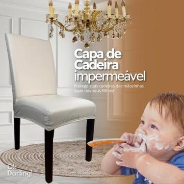 Imagem de Capa de Cadeira Impermeável - Creme - OK Darling