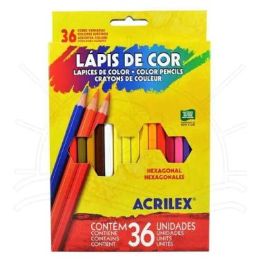 Imagem de Lapis de cor 36 cores Acrilex, modelo1