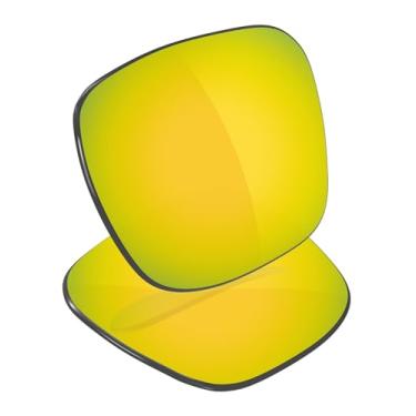 Imagem de Galvanic Lentes de reposição para óculos de sol Oakley Holbrook XXL OO9487 61 mm - Várias opções, Dourado clássico espelhado, 0
