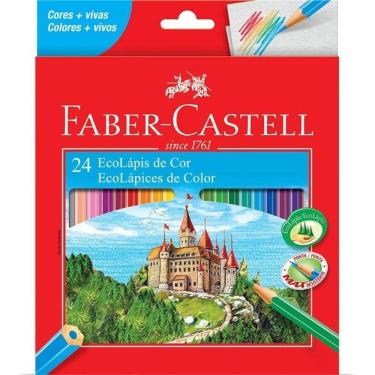 Imagem de Lápis De Cor Triangular 24 Cores - Faber Castell -