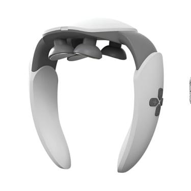 Imagem de Massageador Elétrico Cervical, 6 Modos de Massagem, Bateria Recarregável, Compressa Quente 38-42°C, USB Bivolt, 16.2x16.2cm