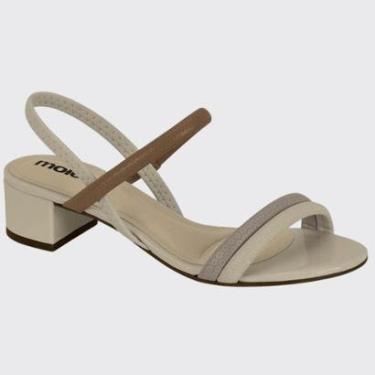 Imagem de Sandália Feminina Salto Bloco Slide Strass Moleca 5259.846.29445-Feminino