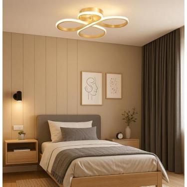 Imagem de Luminária Plafon Led Moderno Trevo Sala Quarto 3 Em 1 40w - Nitrolux, 