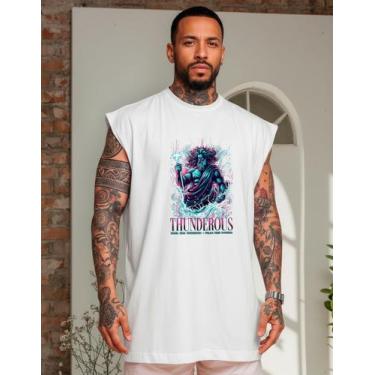 Imagem de Regata Oversized Machao Poseidon 100% Algodão Premium Verão - AL7, Bra