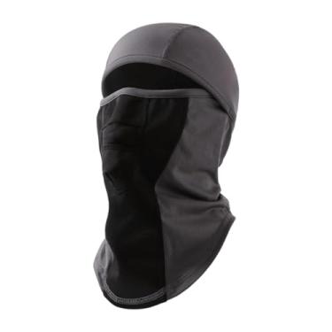 Imagem de KiBcsLic Máscara de esqui que cobre todo o rosto, balaclava de inverno macia, à prova de vento, quente e leve, ideal para esqui e motos de neve, Cinza