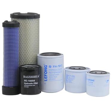 Imagem de Kit de filtro de ar externo M131802/ar interno M131803/óleo M806419/combustível MIU800645/hidráulico LVA16054/transmissão LVA14703LVA21128 kit de filtro serve para John Deere 3032E 3036E 3038E