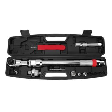 Imagem de Yunseity Extensor de Chave Offset, Extensão de Impacto de Catraca Resistente Com Adaptador de 1/2 pol. para Furadeira Elétrica, Interruptor Automático Manual, Antiderrapante para Espaços