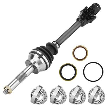 Imagem de Meio eixo dianteiro esquerdo/direito CV com rolamento de roda para Polaris Sportsman Scrambler 400 500 2x4 4x4 1995 1996 1997 1998 1999 2000 2001 2002 2003 2004 2005 2005 006 2007 2008 2009 1380063, 1380066