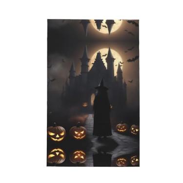 Imagem de XLLingL Halloween Goth 1 Impressão Waffle Toalhas de cozinha, panos de prato de microfibra, para decoração e limpeza de cozinha - 1 peça