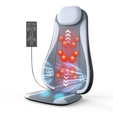 Imagem de Almofada de assento de massagem ventilada para amassar – Ventilador de resfriamento e almofada vibratória para cadeira de escritório para conforto sentado por muito tempo, alívio da fadiga nas costas