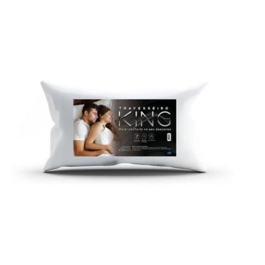 Imagem de Travesseiro 200 Fios King 50x90cm Antialérgico - Fibram