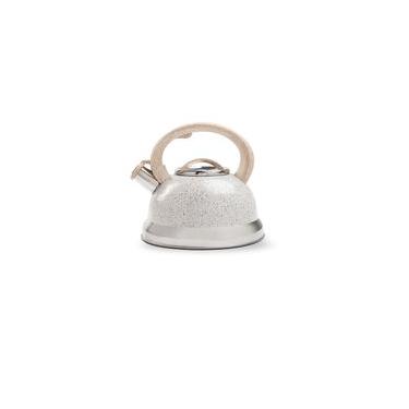 Imagem de Chaleira de Inox com Indução e Apito Brinox Roma 2,7 Litros Vanilla Creme