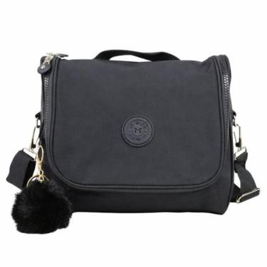 Imagem de Bolsa Térmica Feminina Nylon Lancheira Necessaire Grande Marmiteira co