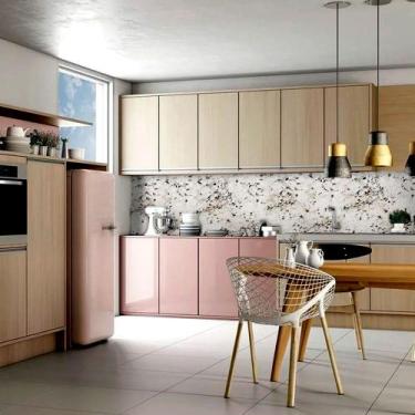 Imagem de Papel de Parede Lavavel para Banheiro Cozinha Revestimento Brilho Gran