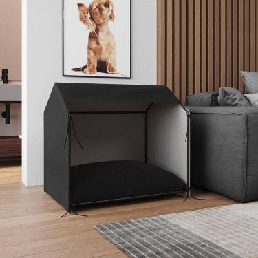 Imagem de Casinha Pet Tati Para Cachorro Pequeno Abrigo Aconchegante Para Descanso E Sono Em Casa - Preto
