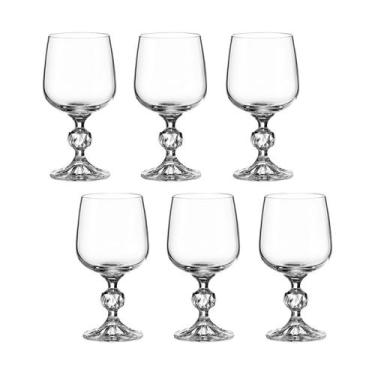 Imagem de Taça de Cristal Bohemia Para Vinho 230 ml Claudia/Sterna 6 Peças - Boh