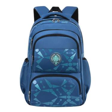 Imagem de Mochila Infantil Masculina Bolsa Escolar De Costas Meninos Estojo Fich