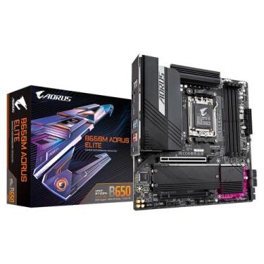 Imagem de Placa-Mãe Gigabyte B650M Aorus Elite, AMD, Micro ATX, DDR5, Preto - B6