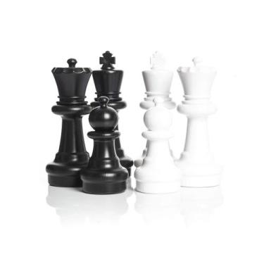 Imagem de Jogo de Tabuleiro MegaChess Conjunto Gigante de Xadrez Rei 30 cm HDPE