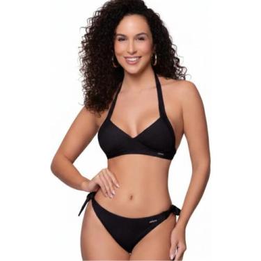 Imagem de Conjunto Biquini De Amarração Com Bojo Removivel - Preto - Selene, Pre
