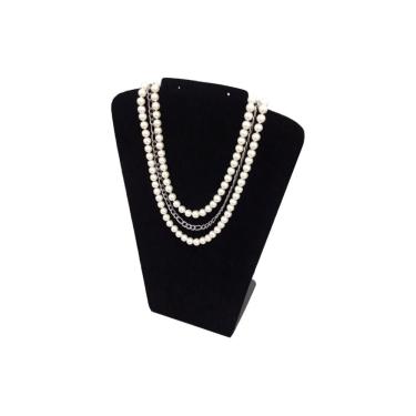 Imagem de Busto Expositor Clássico Grande de Veludo