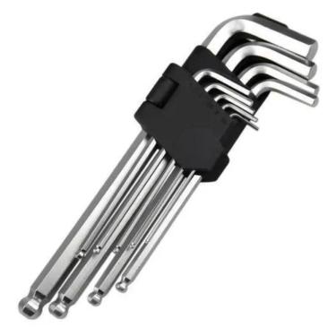 Imagem de Jogo Chave Allen Abaulada 1,5 A 10 Mm 9 Peças Profissional
