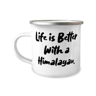 Imagem de Linda caneca de camper de gato do Himalaia 355 ml, Life is Better With a Himalayan, presente para amigos, motivacional de amigos
