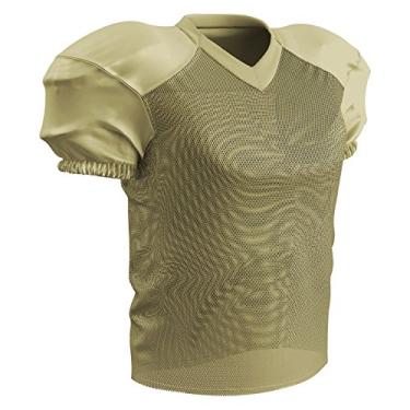 Imagem de Camiseta masculina de treino de futebol de poliéster stretch CHAMPRO, Vegas Gold, Adult 3X-Large