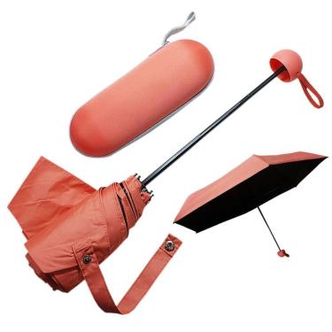 Imagem de Mini Guarda Chuva Cápsula Impermeável Proteção Blackout E Uv