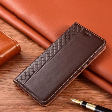 Imagem de Capa de couro retrô para XiaoMi para Mi 8 9 SE 9T 10 10i 10S 10T 11 11T 12 12X Lite Pro Ultra Magnetic Wallet Flip Cover, Auburn, para XiaoMi Mi 12 Lite