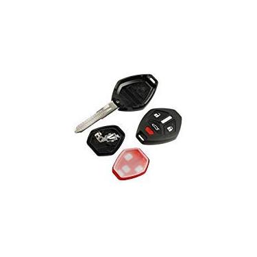 Imagem de Capa e almofada para controle remoto sem chave com entrada sem chave e sem corte compatível com Mitsubishi 2007-2012 Eclipse / 2007-2012 Galant / 2007-2015 Lancer