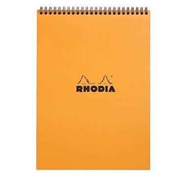 Imagem de Rhodia Bloco de notas espiral, A4, régua quadrada - laranja (18500C)