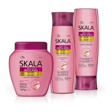 Imagem de Kit Skala Ceramidas Shampoo + Condicionador + Máscara Brilho Impecável