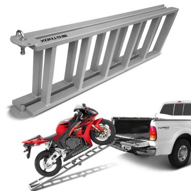 Imagem de Rampa Para Motos Grande Em Aço Carbono Universal 350kg Gtnox