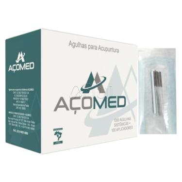 Imagem de Agulha Acupuntura 0,25x30mm Açomed 1000 Agulhas Sistêmica C/Reg. Anvisa