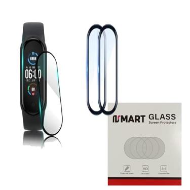 Imagem de Kit 2 Películas nsmart_store Compatíveis com MI BAND 4 / MI BAND 5 / MI BAND 6 / MI BAND 7 / MI BAND 8 - Nandos_Store (3D - Cobre tudo, MI BAND 5)