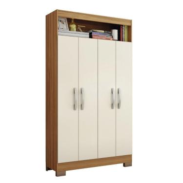 Imagem de Armário Multiuso 4 Portas E Nicho Nt4040 Freijó/off White Tx Notável Móveis Freijó/off White