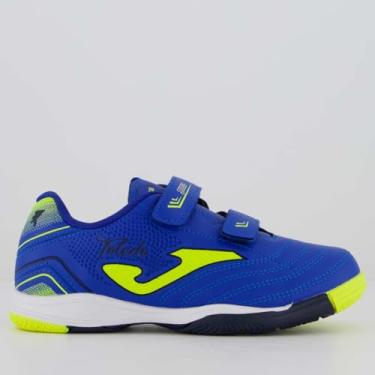 Imagem de Chuteira Joma Toledo Futsal Infantil Azul Royal