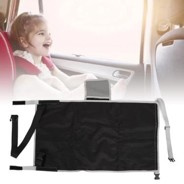 Imagem de Cama Avião Infantil para Crianças, Extensor Assento Avião Portátil Confortável para Crianças, Viagem Macia para Bebês, Essencial para Viagens Avião, Carros Voadores, Trens (preto)