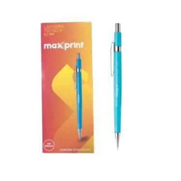 Imagem de Kit com 36 lapiseiras maxprint (amarela 0.9mm azul preta 0.7mm preta 0