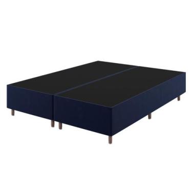 Imagem de Base Box King Size Class (38x193x203cm) Turkey Azul - Casa Giulia - Vi