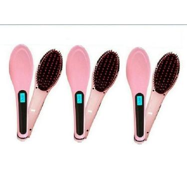 Imagem de Kit com 3 Escovas Alisadora Elétrica Chapinha - Bc Bora Colega Shop