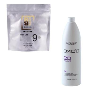 Imagem de Pó Descolorante 9 Tons Alfaparf 400G + Ox 20V Litro