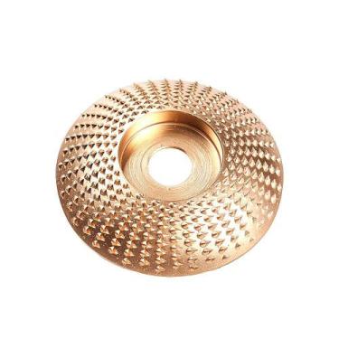Imagem de Disco Turbo Titânio Para Entalhar Madeira 100Mm Encaixe 7/8 - Abaulado