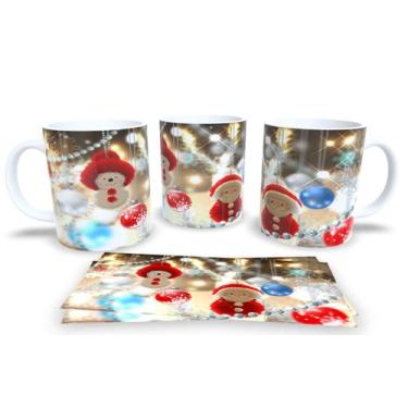 Imagem de Canecas de Porcelana Personalizadas Papai Noel 4 - Estampa Sublimada, 